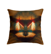 Close-up of SurArt 112 Indoor Pillow, showcasing the vibrant details of its unique pattern and the soft texture, perfect for cozying up any corner.